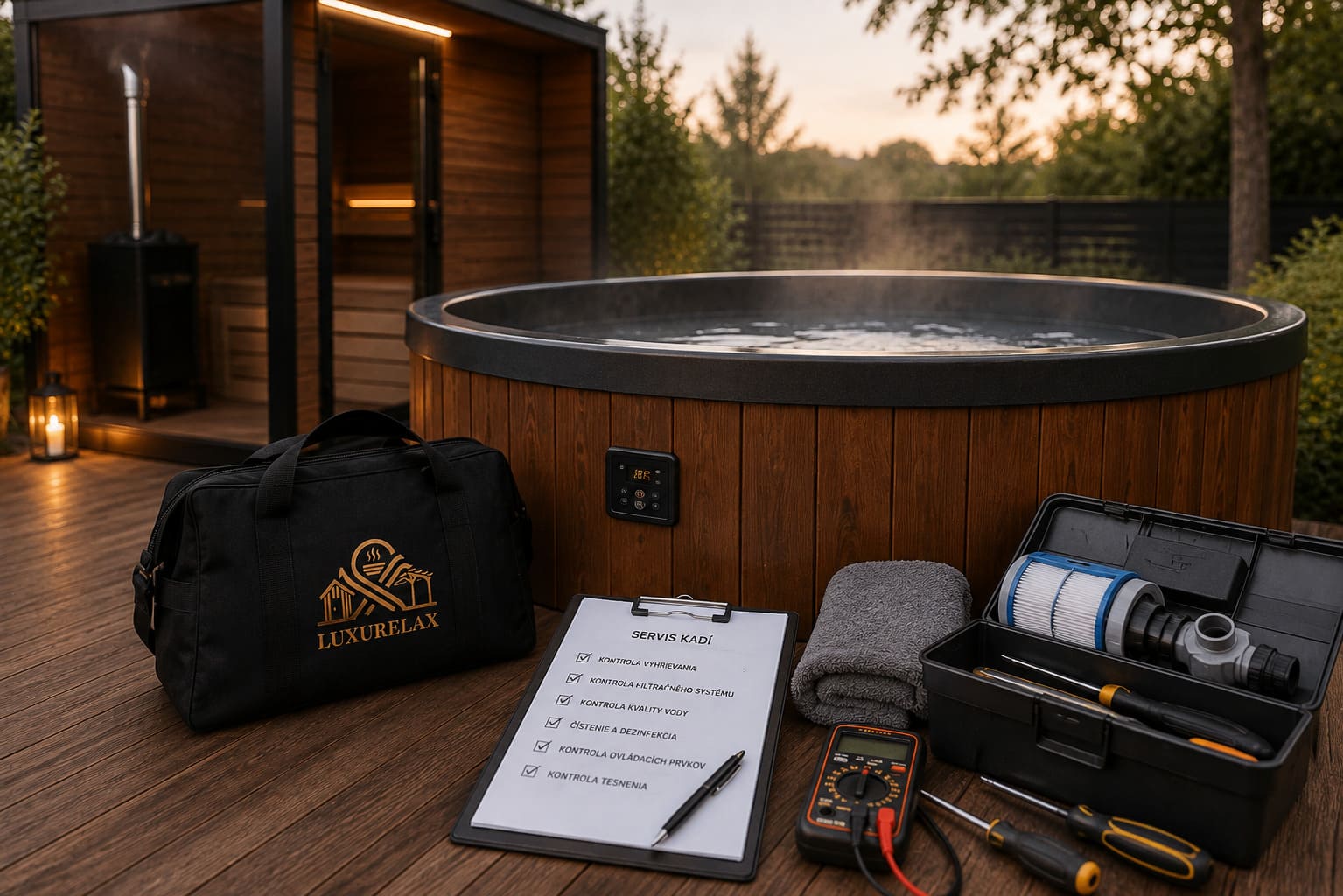 Servis a údržba vírivej kade LUXURELAX